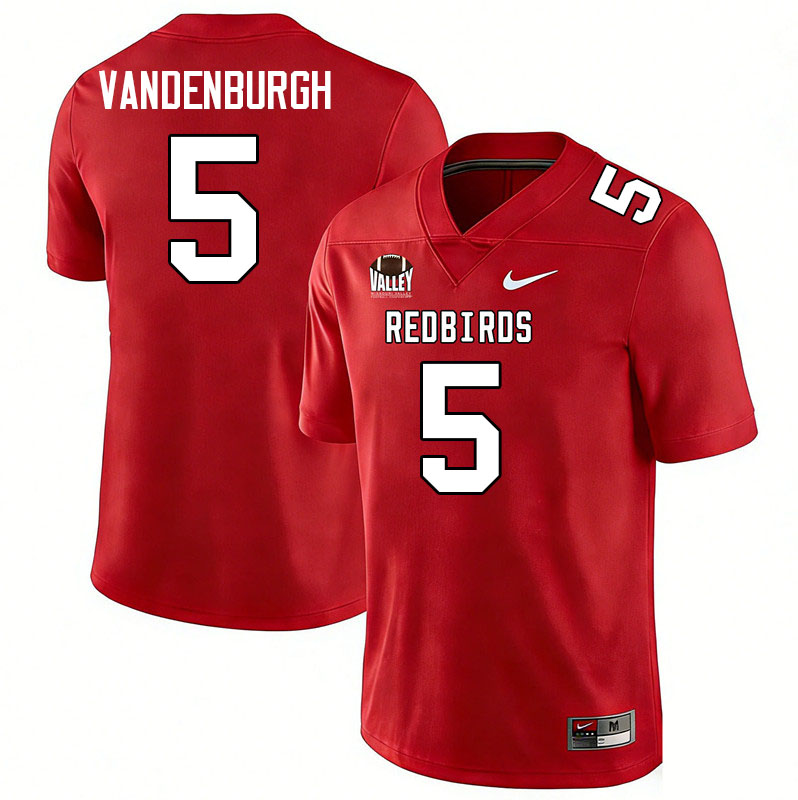 Illinois State Redbirds #5 Zeke Vandenburgh College Football Jerseys,Uniforms-Red